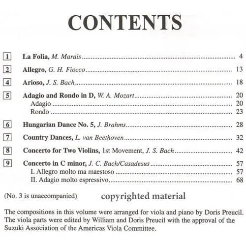 Suzuki Viola School Vol.6 Bratschennoten Klavier
