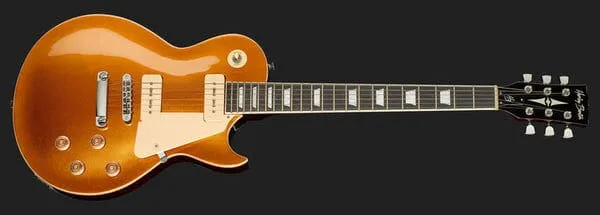 Harley Benton Vintage SC-450 P90 GT E-Gitarre Goldtop P90