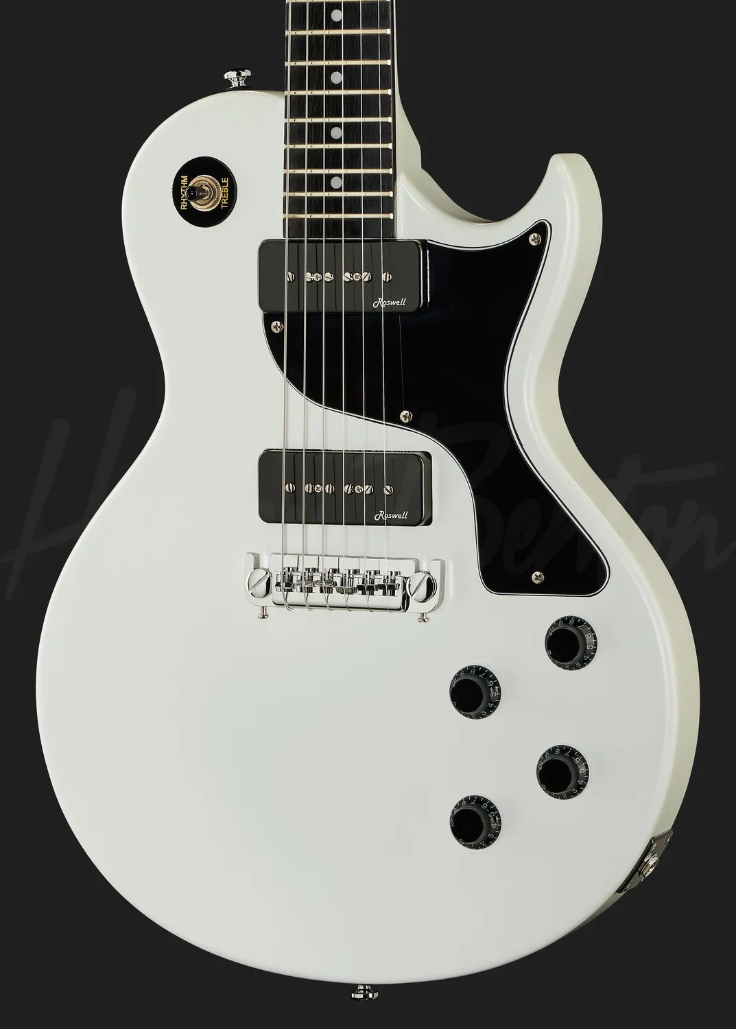 Harley Benton Vintage SC-Special E-Gitarre Faded White P90