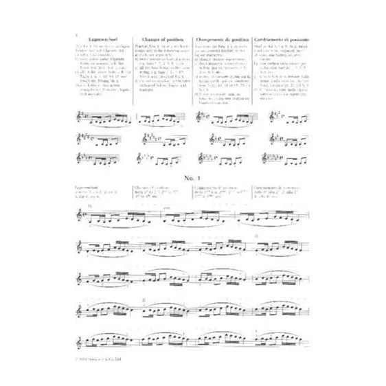 Sevcik Op 8 Lagenwechsel Noten Violine Bosworth