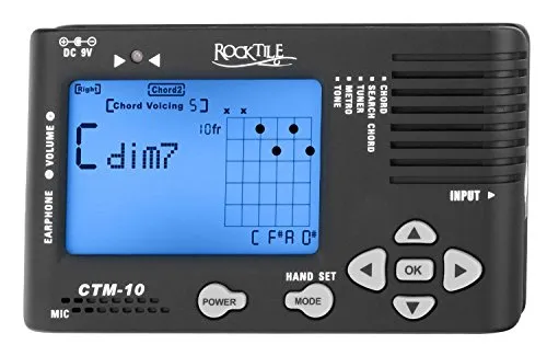 Rocktile CTM-10 Akkordfinder Stimmgerät Metronom