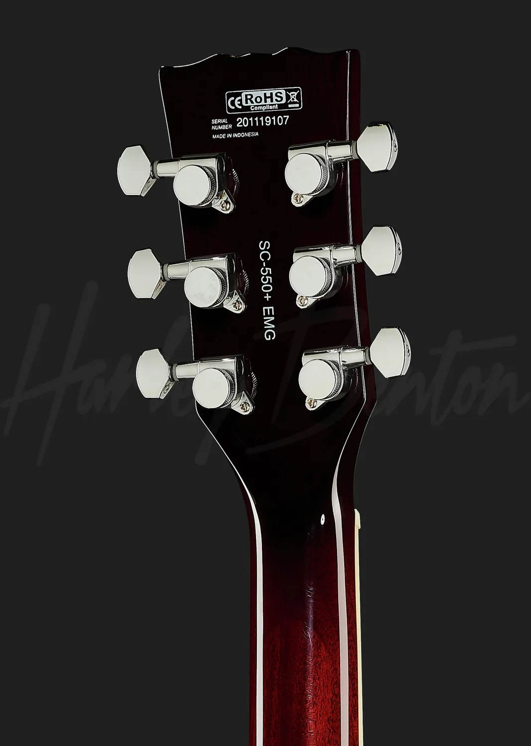 Harley Benton SC-550 Plus EMG E-Gitarre Faded Tobacco