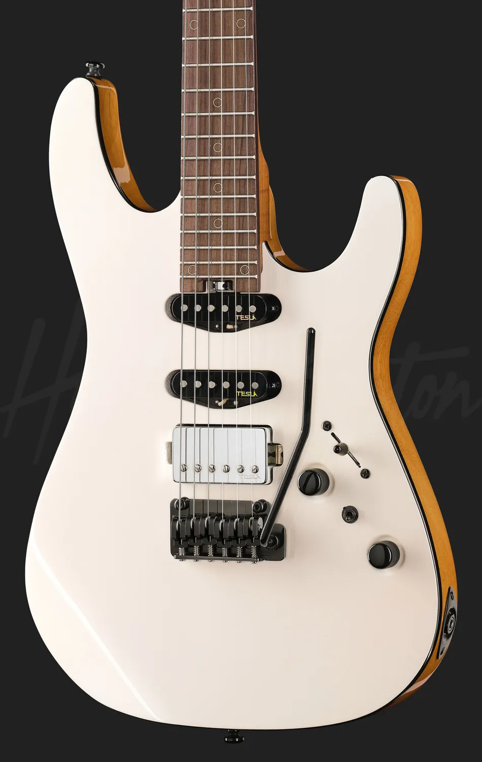 Harley Benton Fusion-IV HSS RW E-Gitarre White Metallic