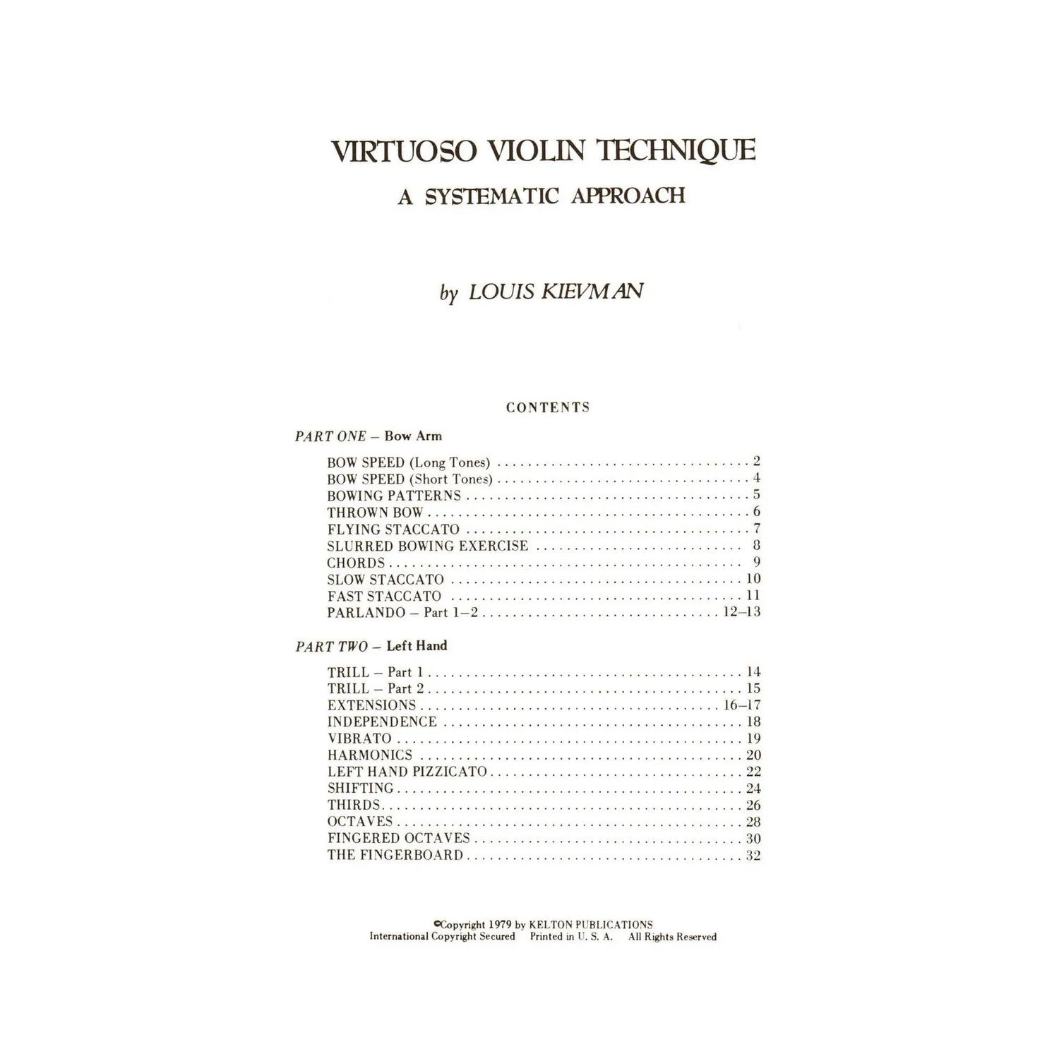 Shar Music Virtuoso Violin Technique Violinenoten Kievman