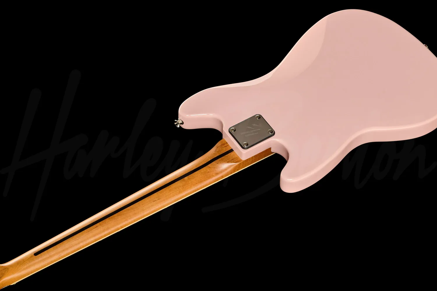 Harley Benton MV-4MSB E-Bass Shortscale Shell Pink