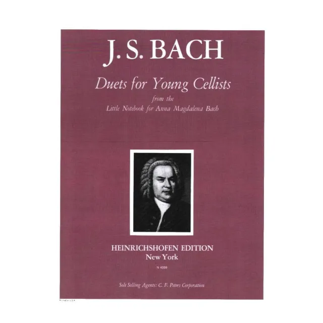 Shar Music Bach Duette junge Cellisten Noten 2 Celli