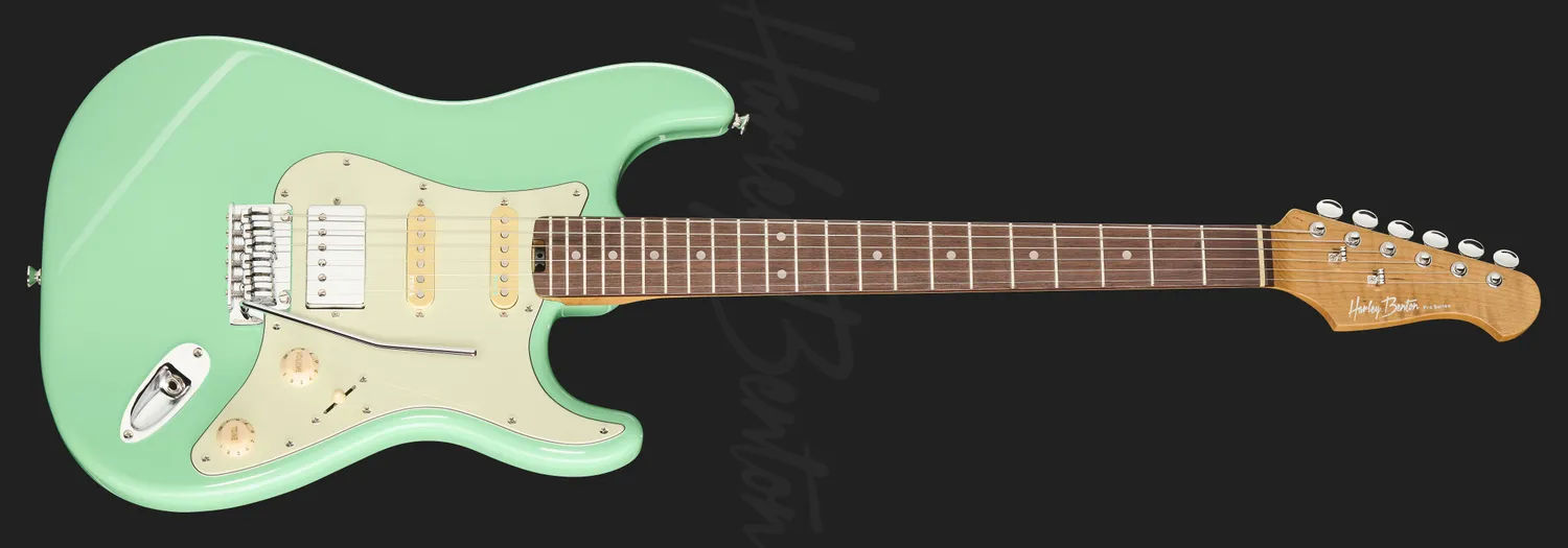 Harley Benton ST-Modern Plus HSS E-Gitarre Seafoam Green Tremolo