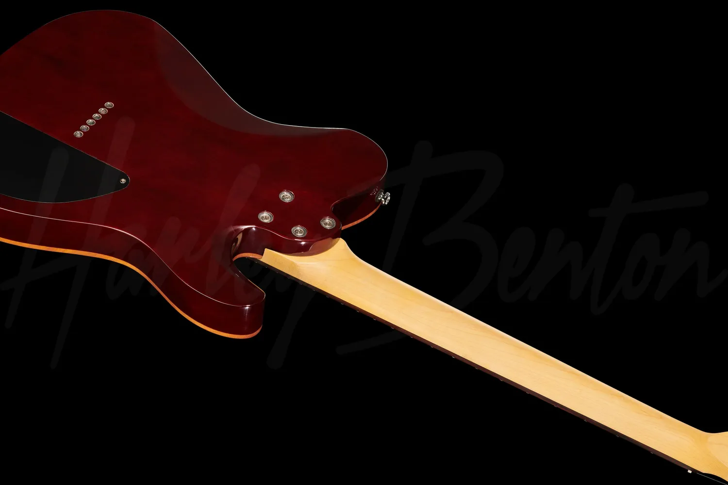 Harley Benton Fusion-T HH HT LH EB E-Gitarre Linkshänder Schwarz