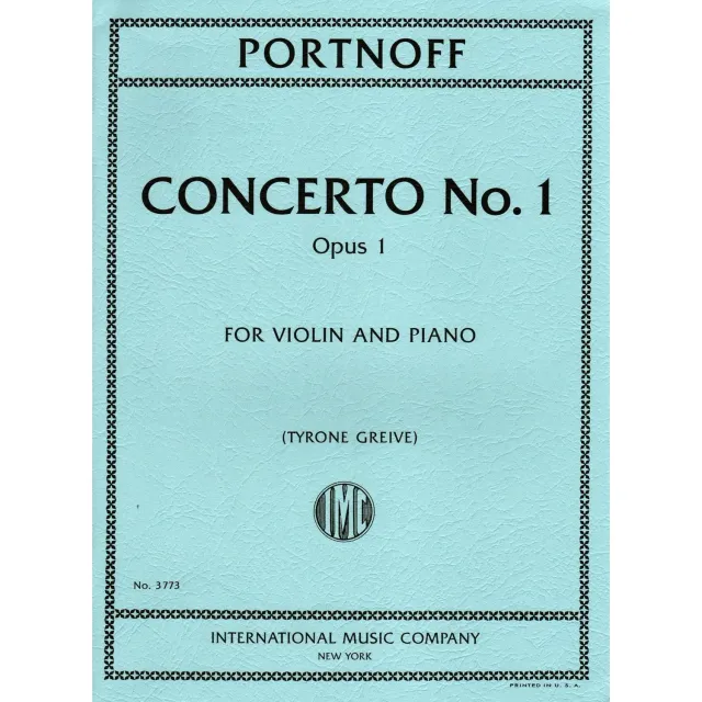 International Portnoff Concerto Nr 1 Op 1 Noten Violine Klavier