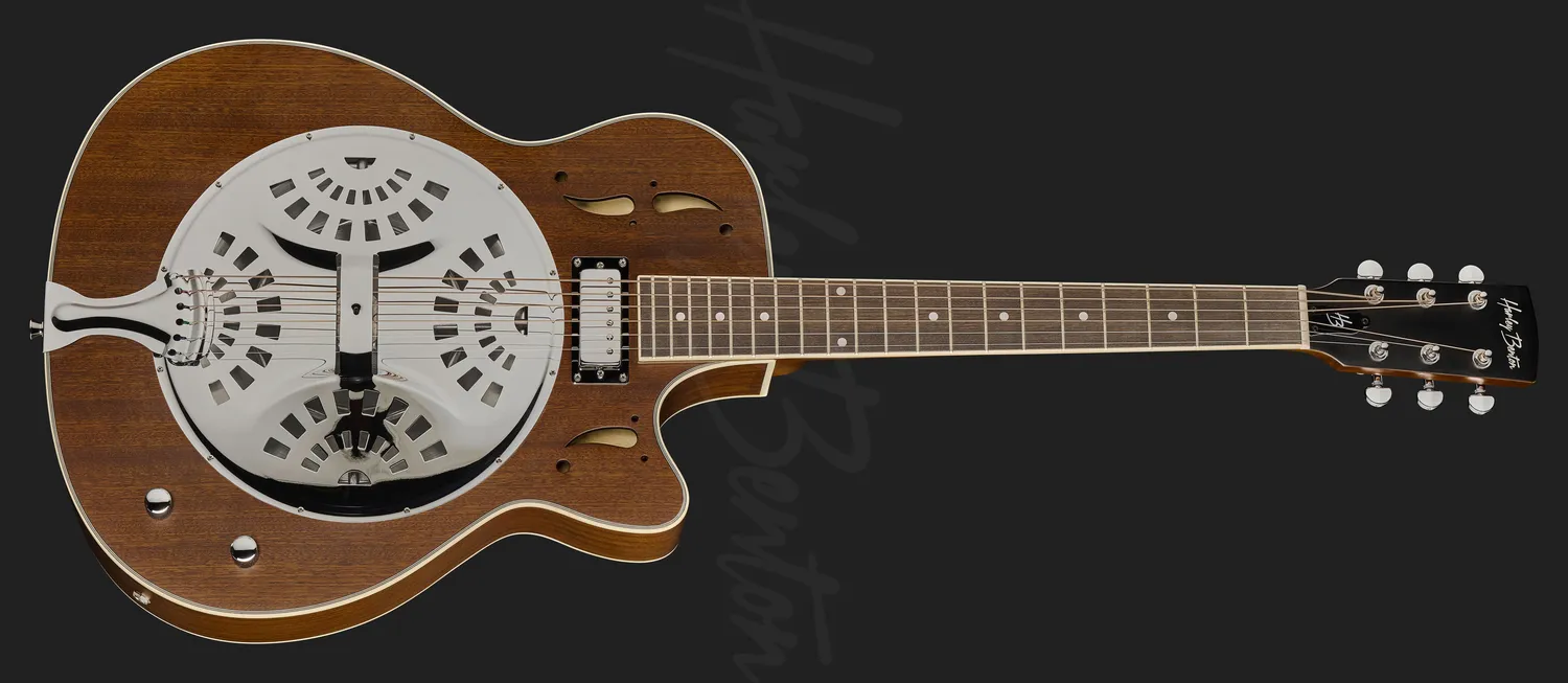 Harley Benton Custom Line N-150CE Akustikgitarre Natural Mini-Jumbo