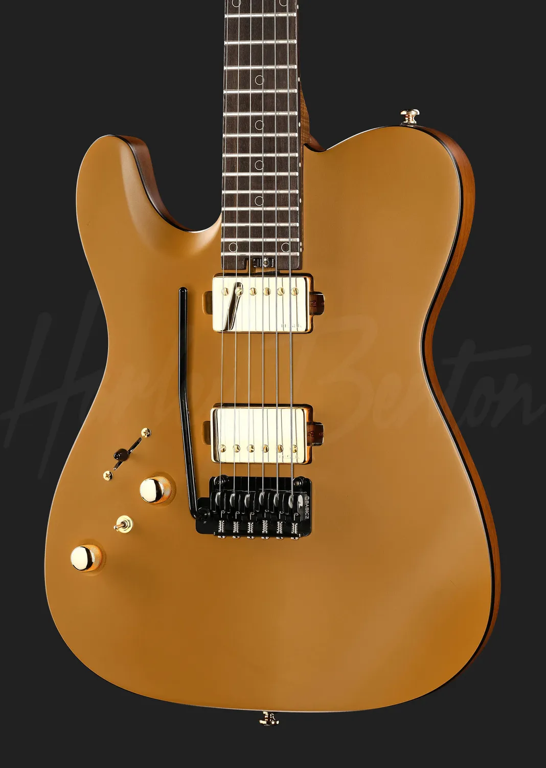 Harley Benton Fusion-T II HH Linkshänder E-Gitarre Satin Gold