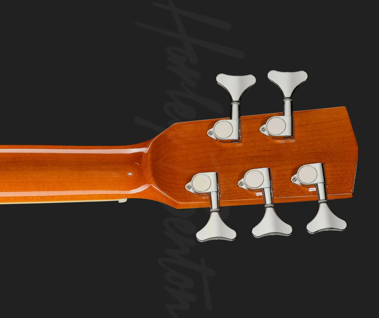 Harley Benton B-35 Akustikbass 5-saitig Natur Mahagoni