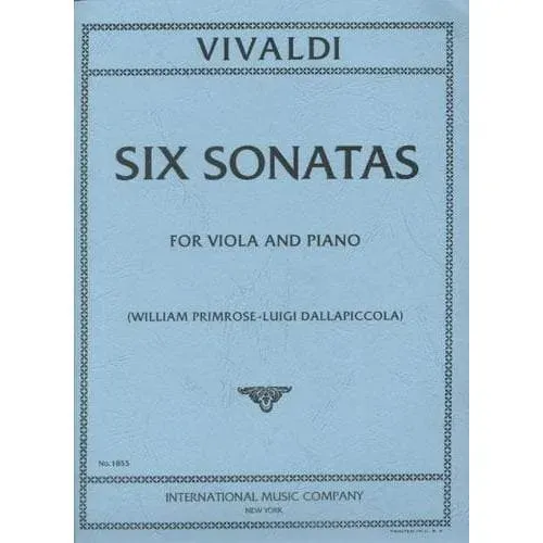 International Vivaldi 6 Sonaten Viola Klavier Primrose