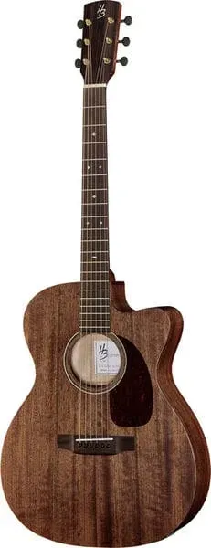 Harley Benton Custom Line CLA-15MCE Westerngitarre Mahagoni