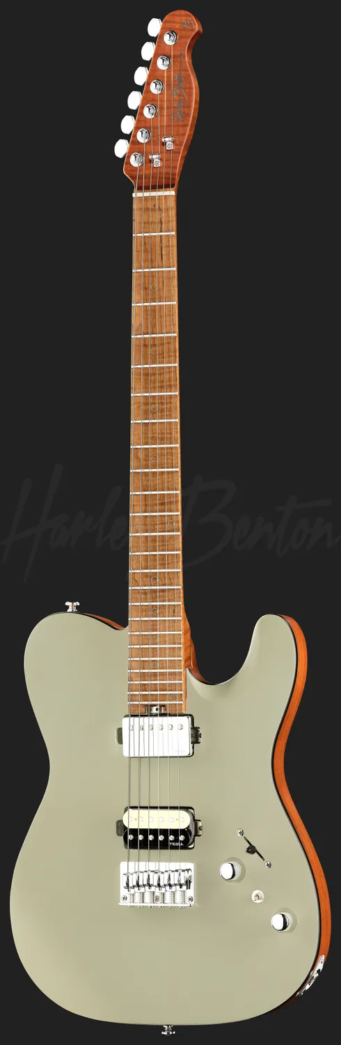 Harley Benton Fusion-T II HH MN HT E-Gitarre Grey