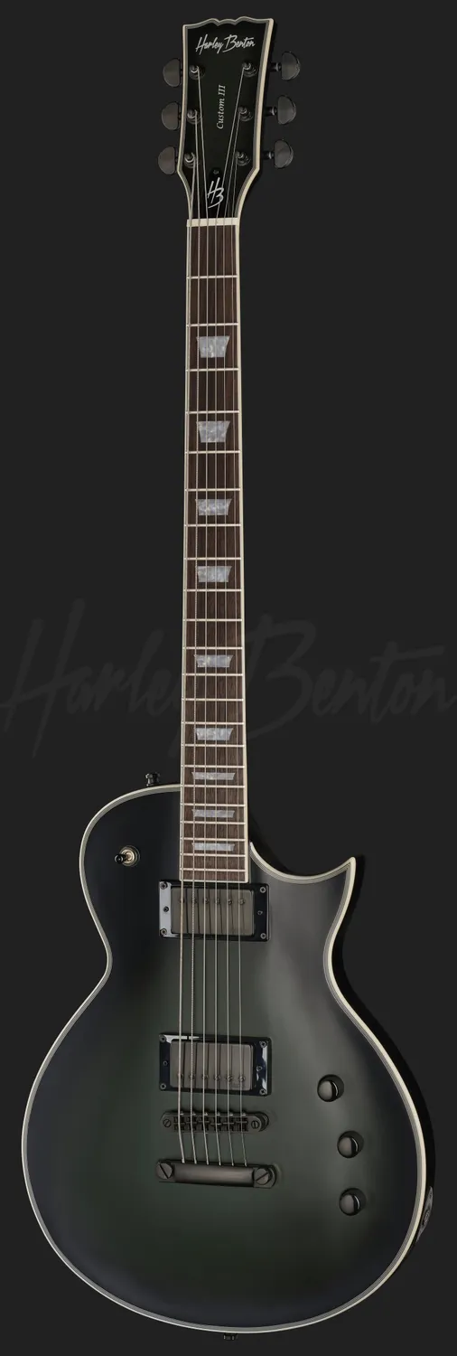 Harley Benton SC-Custom III Baritone E-Gitarre Army Burst Satin