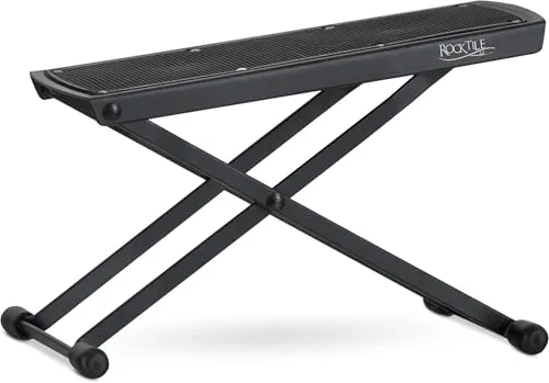 Rocktile Gitarren-Fußbank Fußhocker 6-stufig klappbar