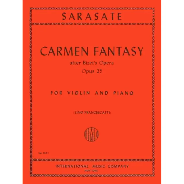 International Sarasate Carmen Fantasy Violinnoten Op 25