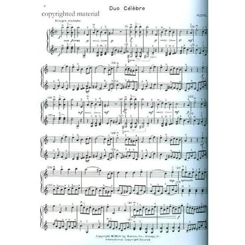 Rubank Whistler Violin Master's Duet Noten 2 Violinen