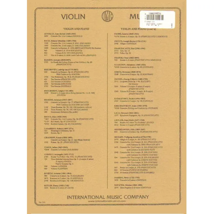 Saint-Saens Caprice Opus 52 Nr 6 Violinnoten Klavier