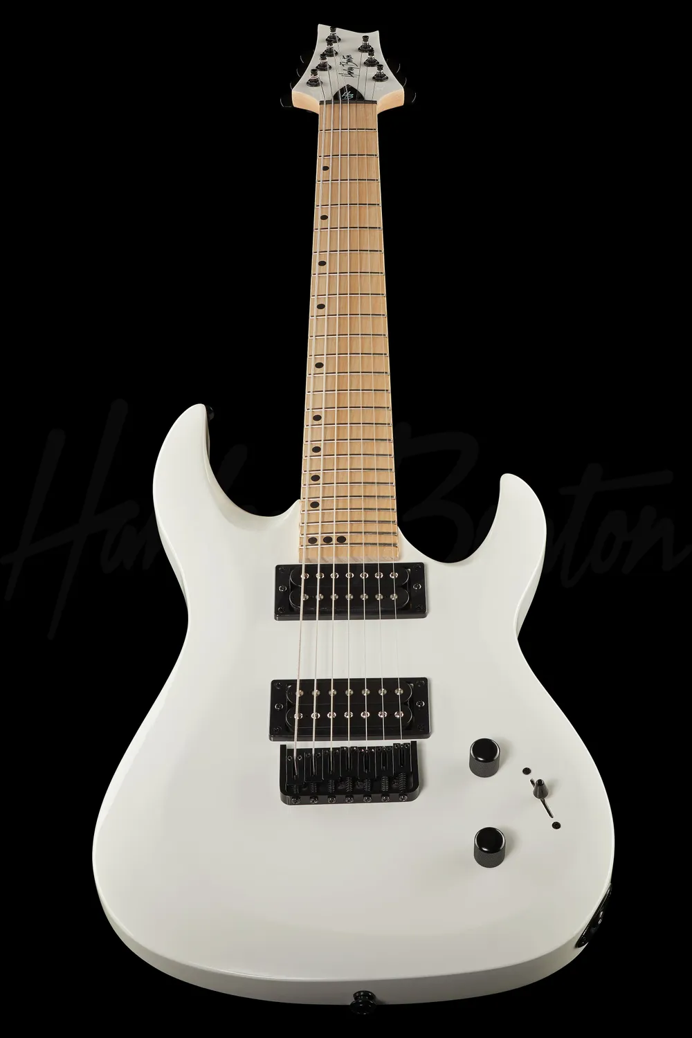 Harley Benton R-457MN E-Gitarre Weiß 7-saitig