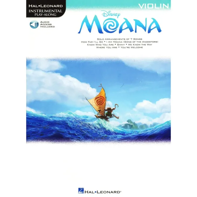 Hal Leonard Disney Moana Play-Along Violinenoten mit Audio