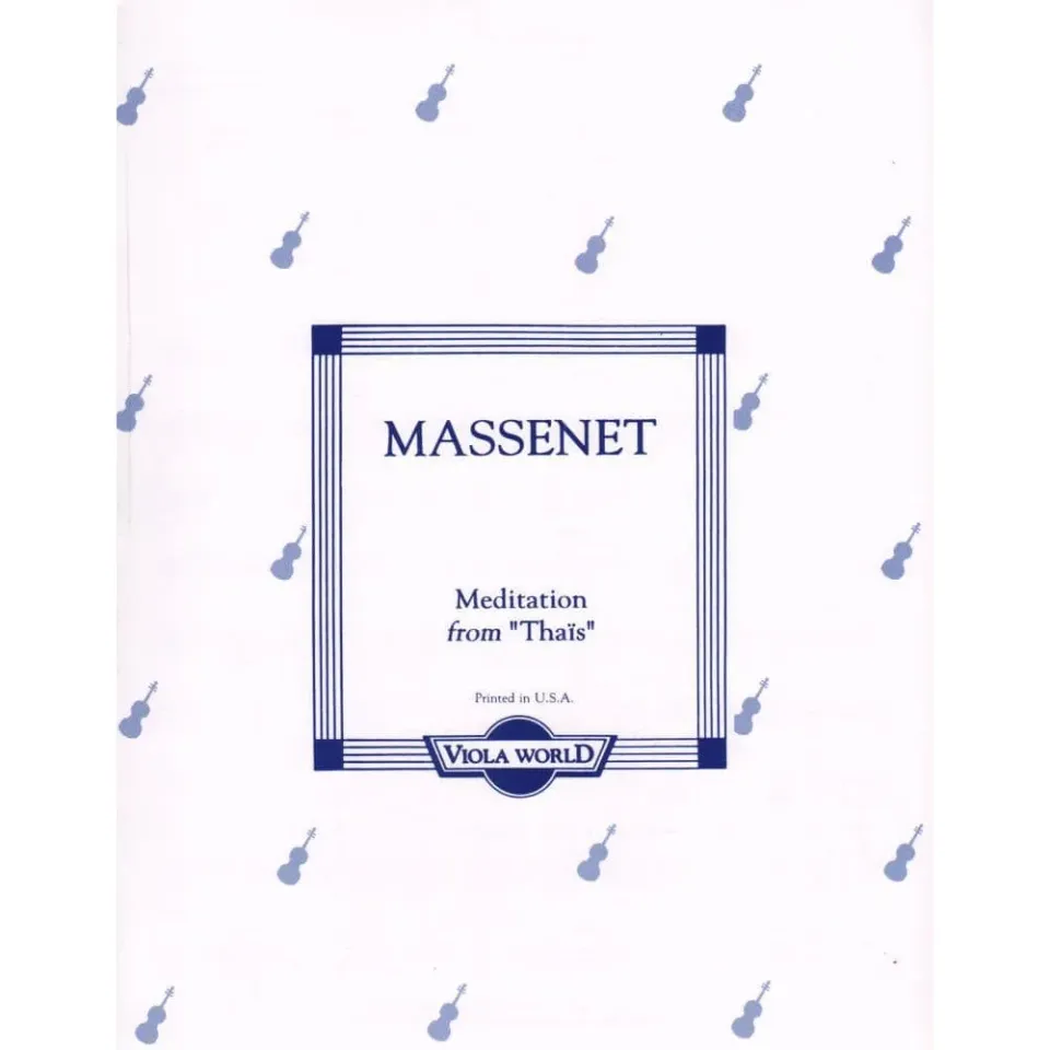 Viola World Massenet Méditation Thaïs Noten Viola Klavier