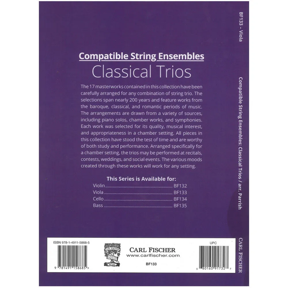 Compatible Ensembles Classical Trios Viola Noten