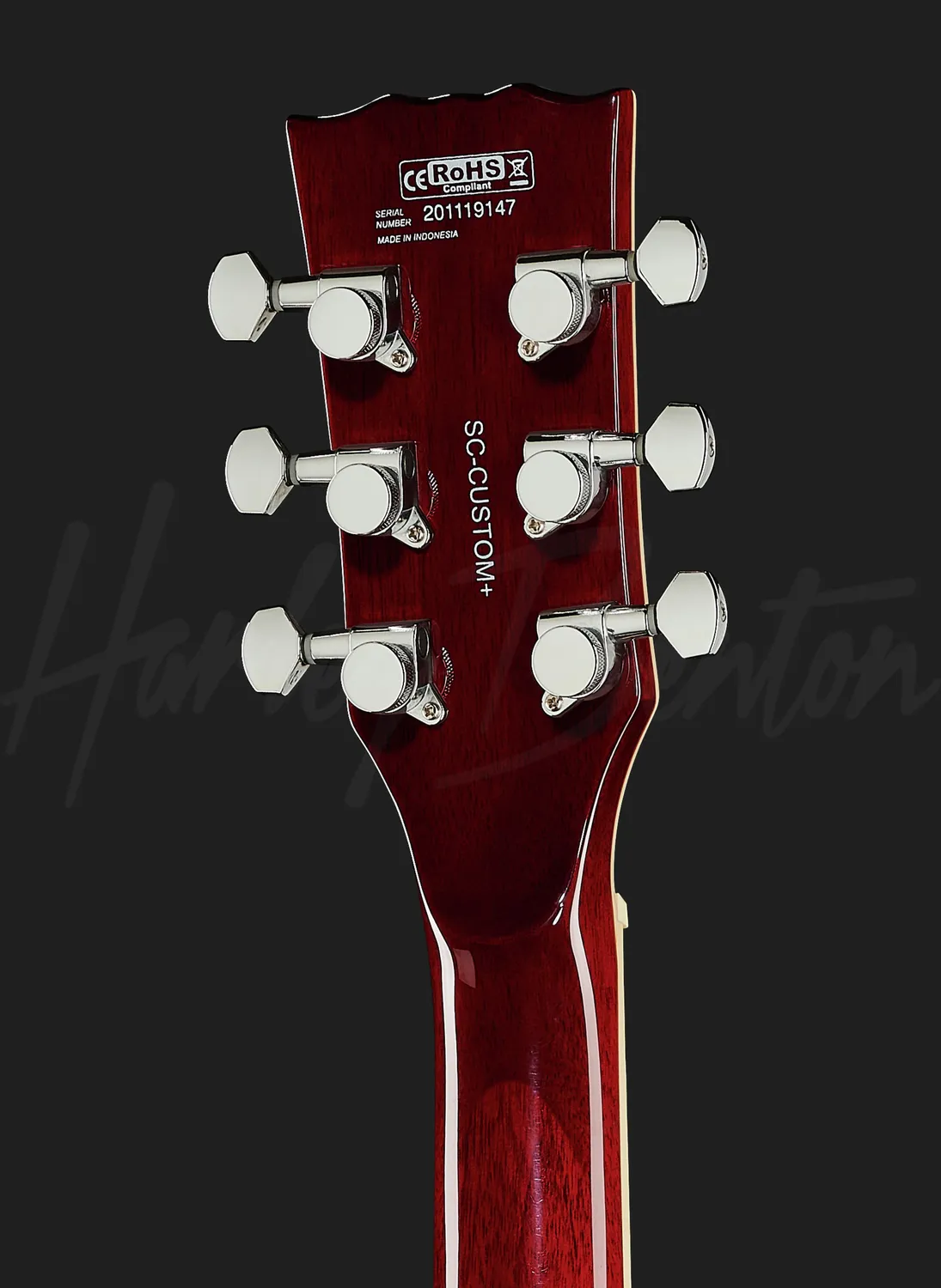 Harley Benton Deluxe Series SC-Custom Plus EMG E-Gitarre Trans Brown