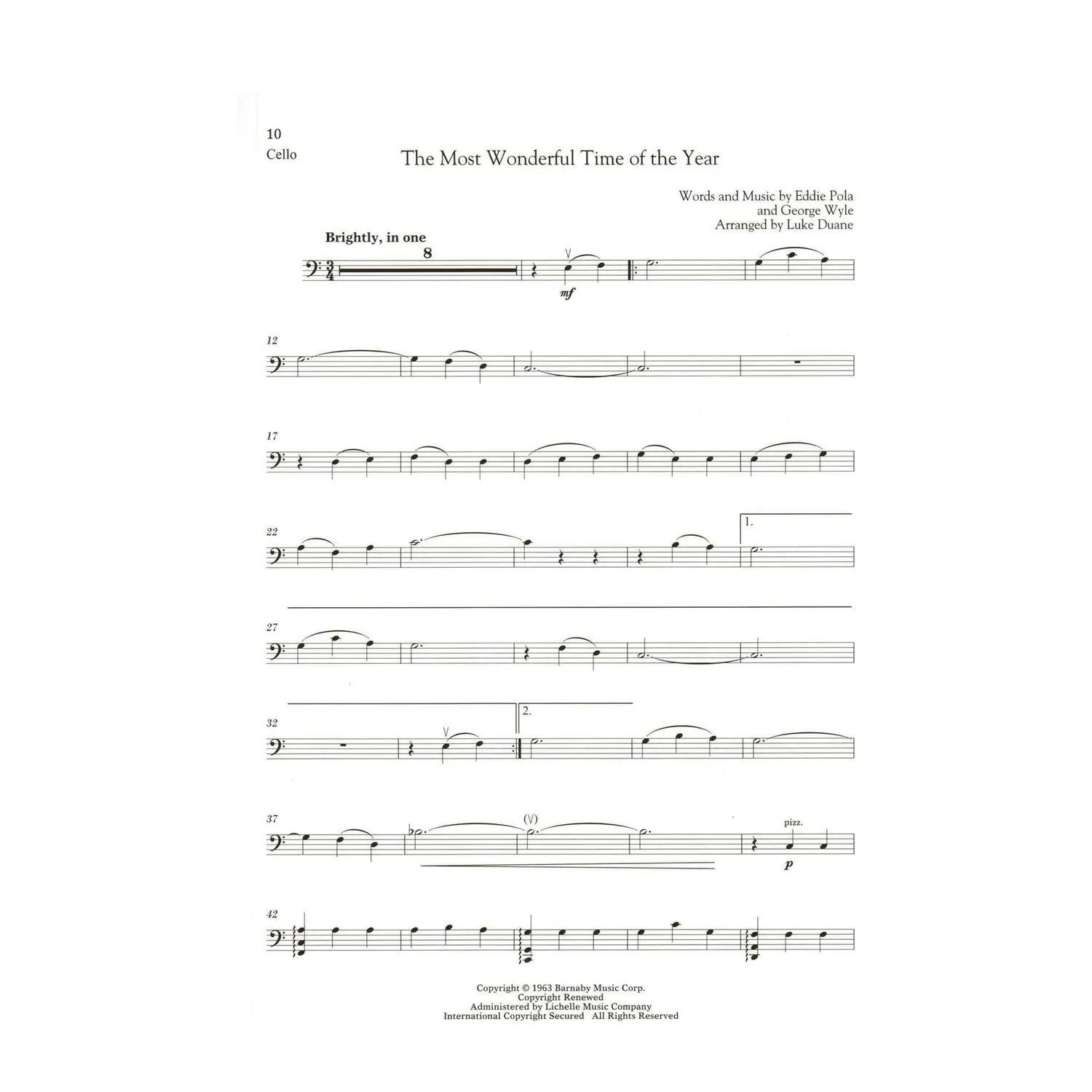 Hal Leonard Christmas Songs Cellonoten Klavier 12 Stücke