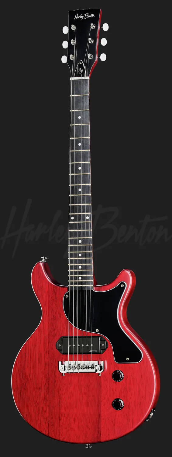 Harley Benton Vintage DC-Junior FAT E-Gitarre Cherry