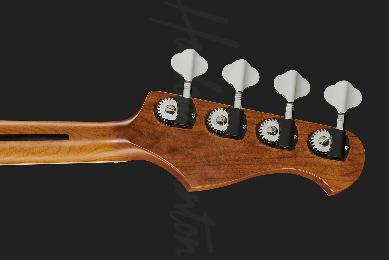 Harley Benton MV-4JB E-Bass Linkshänder Schwarz Alnico