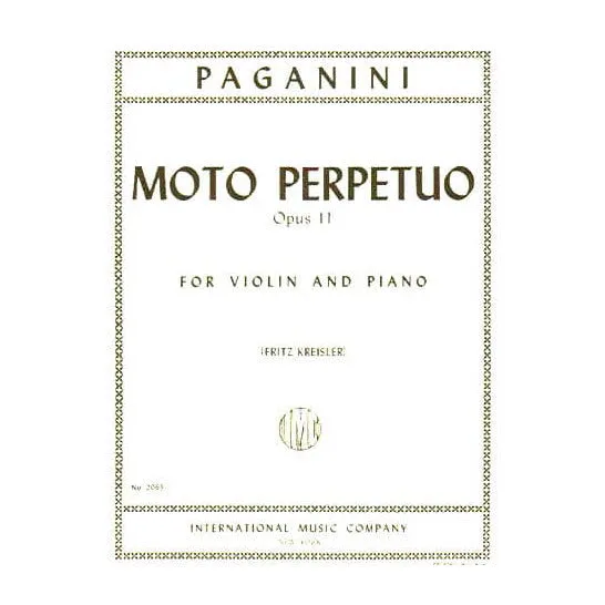 Shar Music Paganini Moto Perpetuo Op 11 Geigennoten