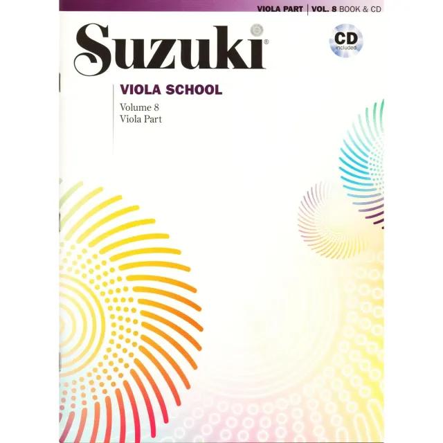 Suzuki Viola School Vol.8 Bratschennoten Buch + CD Muttersprache