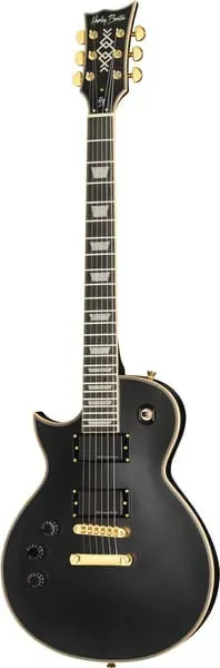 Harley Benton Vintage SC-1000LH E-Gitarre Linkshänder Vintage Black