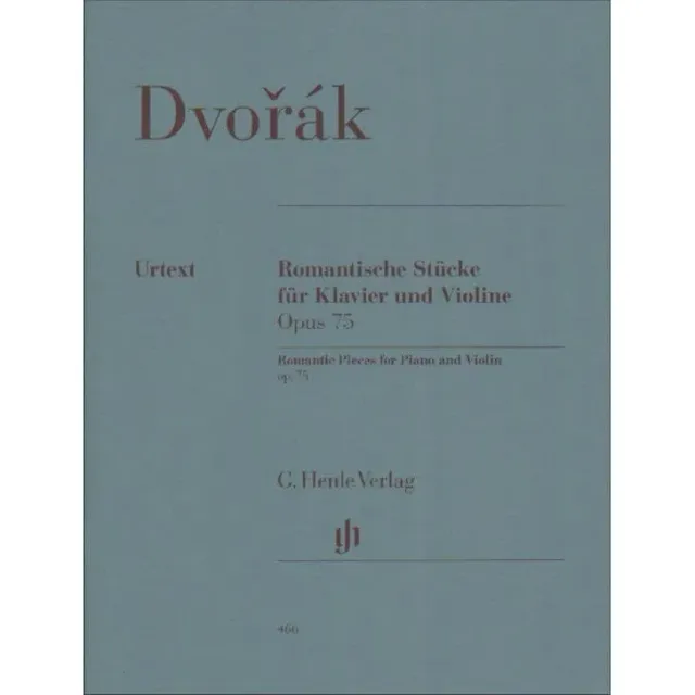 Henle Dvorák Vier romantische Stücke Op.75 Violinenoten Urtext
