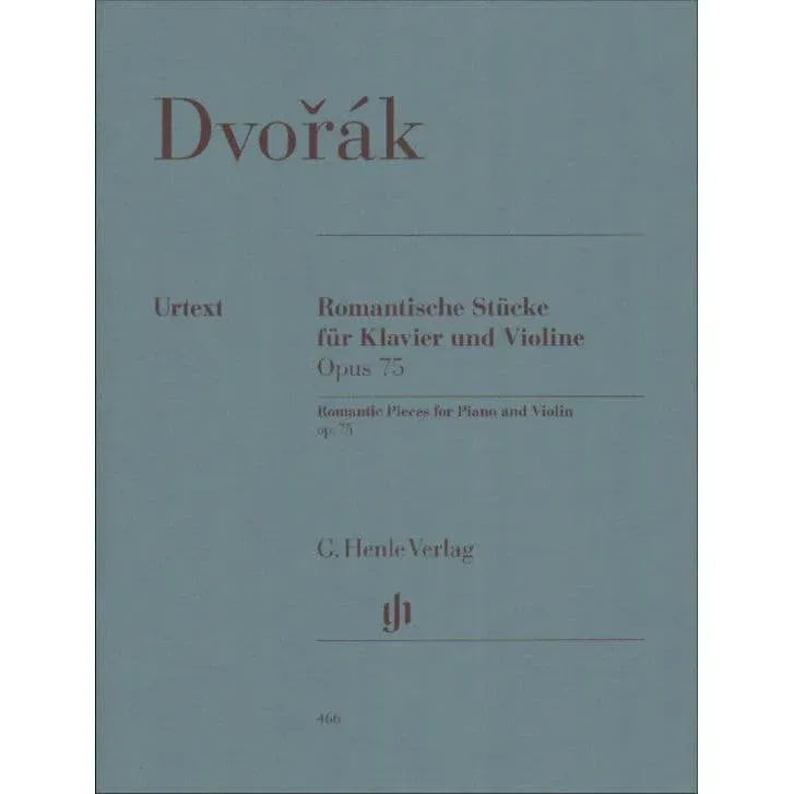 Henle Dvorák Vier romantische Stücke Op.75 Violinenoten Urtext