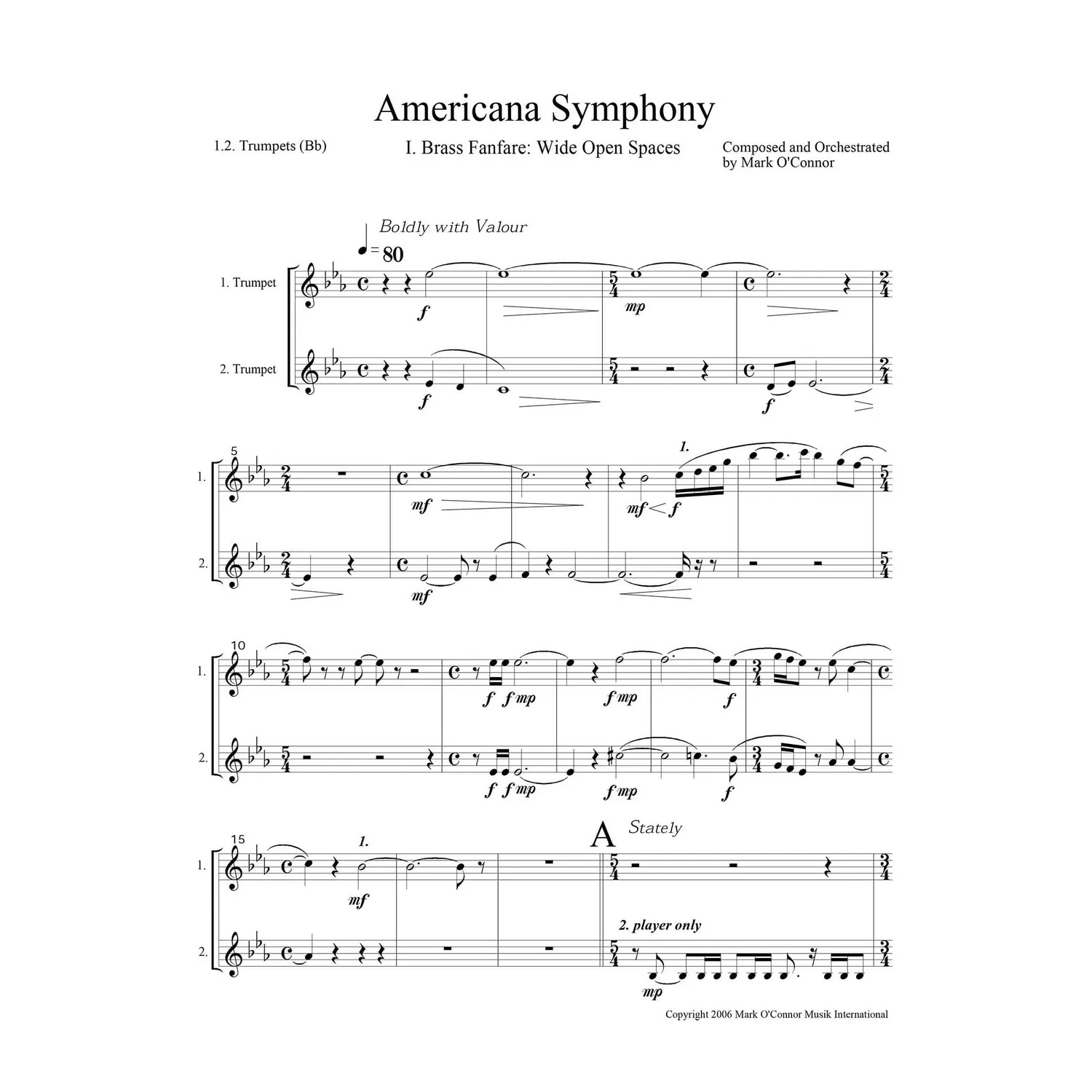 Mark O'Connor Americana Symphony Blechstimmen Download
