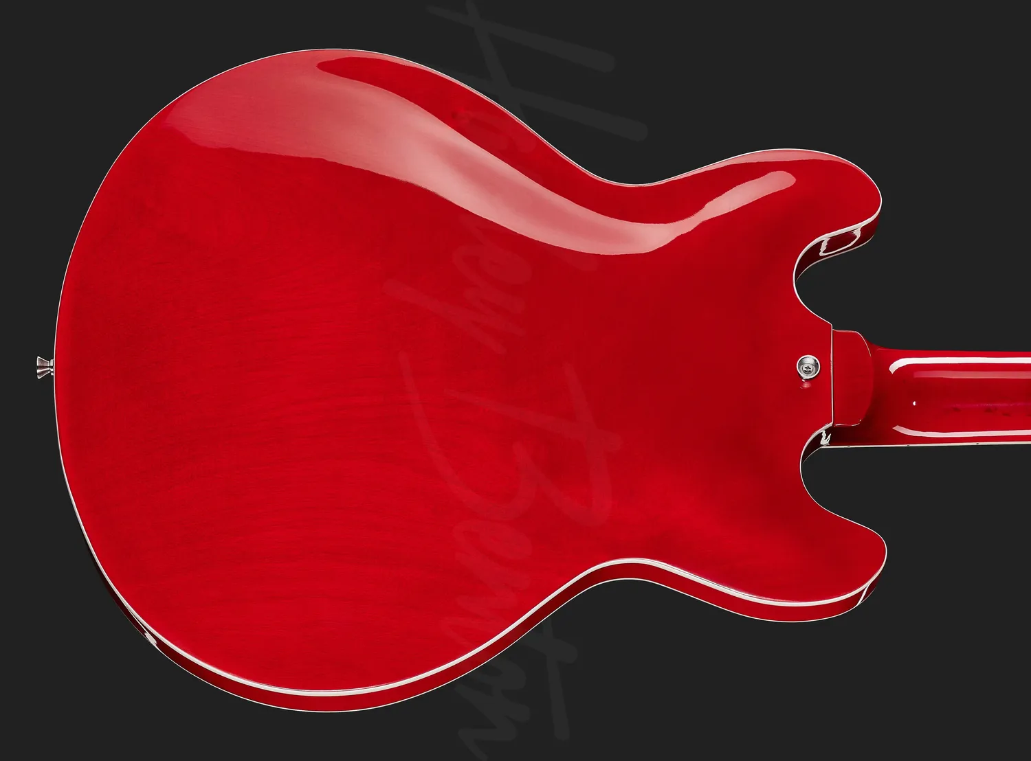 Harley Benton Vintage HB-50 Cherry Red Halbakustik-Bass Ahorn