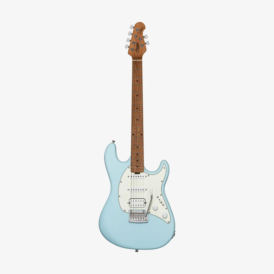 Sterling Cutlass CT50 E-Gitarre Daphne Blue Satin HSS
