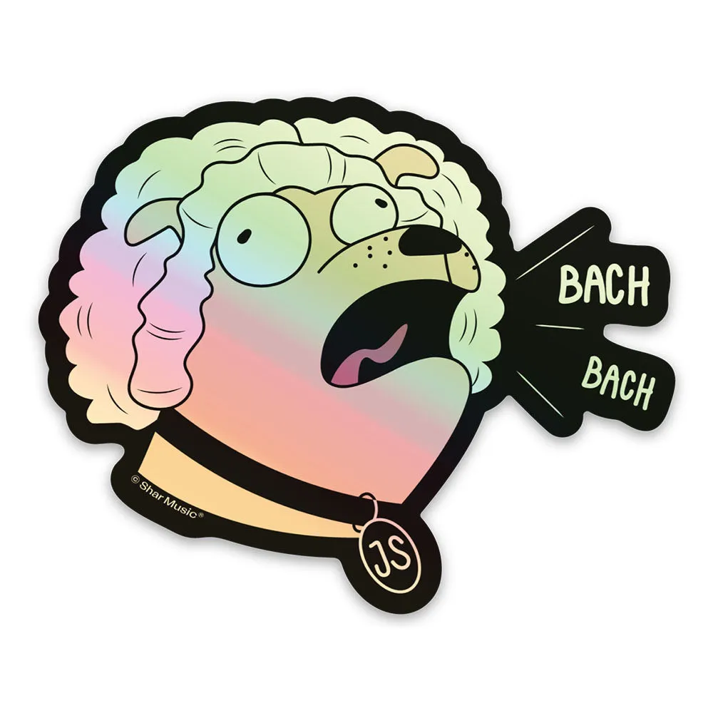 Shar Music Sticker 6er-Pack Vinyl Bach Kontrabass Geschenk