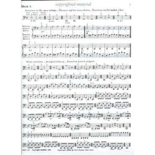 Shar Werner Practical Method Op 12 Teil 1 Cello Schule