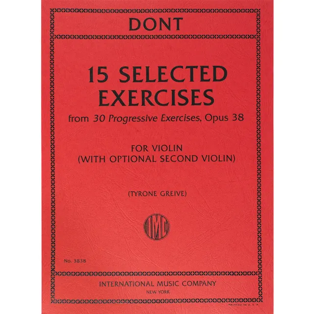 Shar Music Dont 15 Exercises Op.38 Violinennoten Duo
