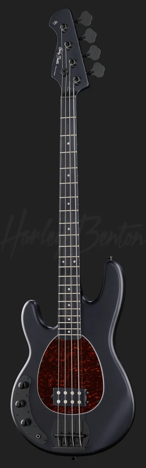 Harley Benton MB-4LH E-Bass Linkshänder Satin Black