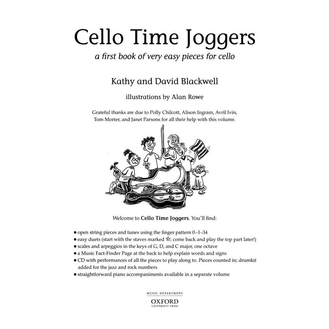 Oxford Cello Time Joggers Band 1 Noten Cello Anfänger