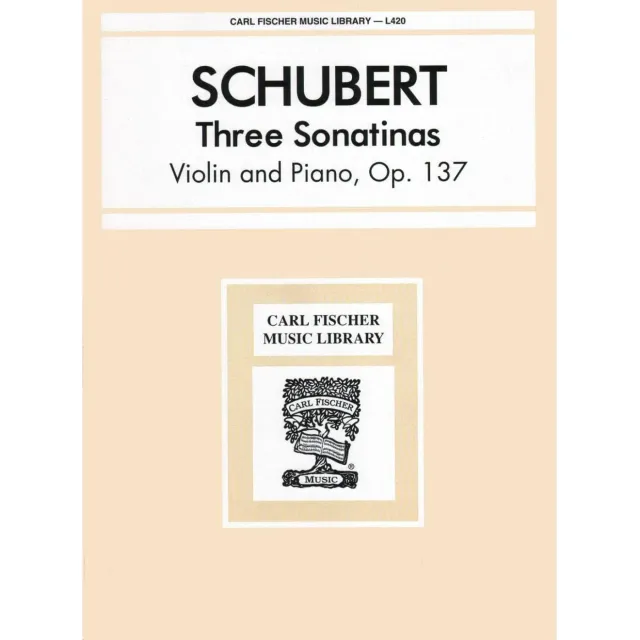 Shar Schubert Three Sonatinas Op 137 Noten Violine Klavier D 384