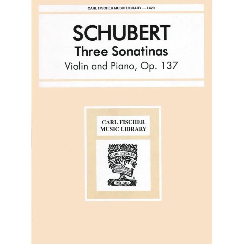 Shar Schubert Three Sonatinas Op 137 Noten Violine Klavier D 384