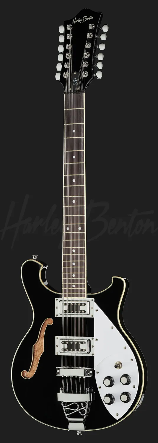 Harley Benton Tribute RB-612 BK 12-Saiter E-Gitarre Black