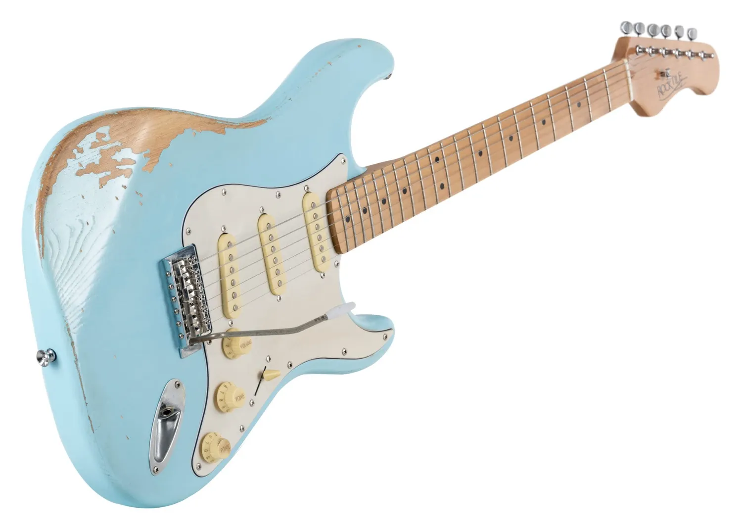 Rocktile Vinstage ST-RMGN E-Gitarre Bright Sky Blue Relic