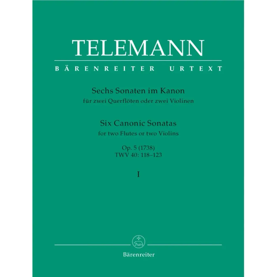 Shar Telemann Kanonische Sonaten 1-3 Noten 2 Flöten